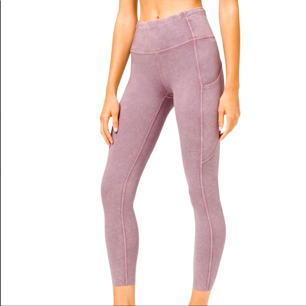 Purple ice dye fast and free leggings